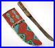 Native American Leather Knife Sheath Sioux Style Indian Beaded Knife Cover