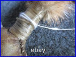 Native American Leather Rattle, American Indian Ceremonial Rattle #co-02311