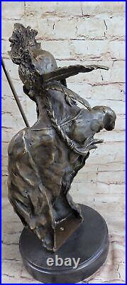 Native American Mohawk Warrior Bust Statue Sculpture Abstract Art by Mario Nick