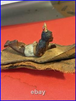 Native American Native Girl Figure On Rug