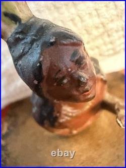 Native American Native Girl Figure On Rug