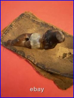 Native American Native Girl Figure On Rug