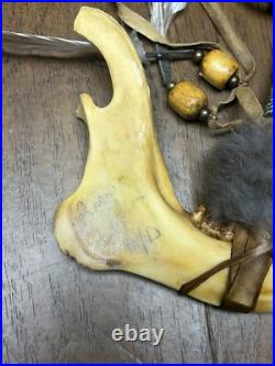 Native American Navajo Decorative Jaw Bone War Axe