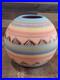 Native American Navajo Indian Hand Etched & Hand Painted Pottery Charlie