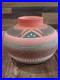 Native American Navajo Indian Hand Etched & Hand Painted Pottery Valencia