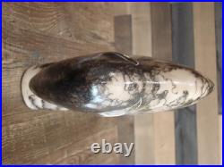 Native American Navajo Indian Pottery Horse Hair Buffalo Sculpture by Vail