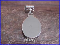 Native American Navajo Indian Sterling Silver & Spiny Oyster Pendant by Yazzie