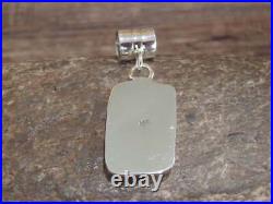 Native American Navajo Indian Sterling Silver & Spiny Oyster Pendant by Yazzie