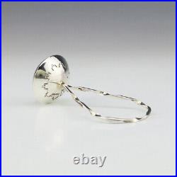 Native American Navajo Sterling Silver Baby Rattle By Monica Smith