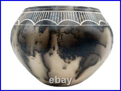Native American Pottery Acoma Indian Horse Hair Southwest Home Decor Yellowcorn
