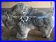 Native American Pottery Horse Hair Buffalo Sculpture by Yellow Corn