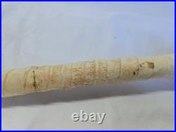 Native American Rawhide Ceremonial Turtle Rattle 22 Bear Claw