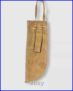 Native American Sioux Style Indian Beaded Suede Leather Knife Sheath Handmade