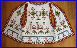 Native American Sioux Style Vest Indian Beaded Original Handmade Powwow War Vest