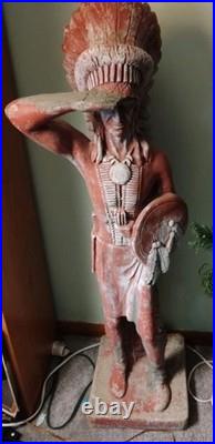 Native American Statue 3 Foot 5 Inches Approx