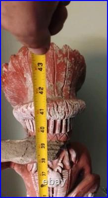 Native American Statue 3 Foot 5 Inches Approx