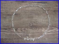 Native American Sterling Silver 16 Link Chain Link Necklace Yazzie