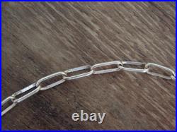 Native American Sterling Silver 16 Link Chain Link Necklace Yazzie