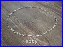 Native American Sterling Silver 16 Link Chain Link Necklace Yazzie