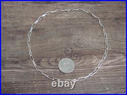 Native American Sterling Silver 16 Link Chain Link Necklace Yazzie