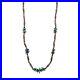 Native American Sterling Silver Blue Turquoise Bench & Saucer Bead Necklace 26