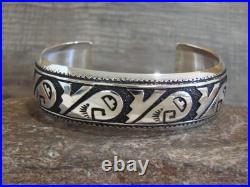 Native American Sterling Silver Petroglyph Bracelet by Singer