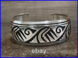 Native American Sterling Silver Petroglyph Bracelet by Singer