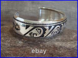 Native American Sterling Silver Petroglyph Bracelet by Singer