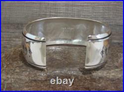 Native American Sterling Silver Petroglyph Bracelet by Singer