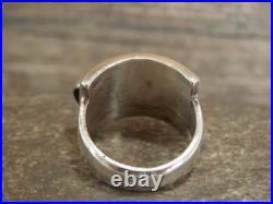 Native American Sterling Silver Ribbed Melon Ring by Thomas Charley Size 8