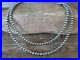 Native American Sterling Silver Round Navajo Pearl 35 Necklace by I. John