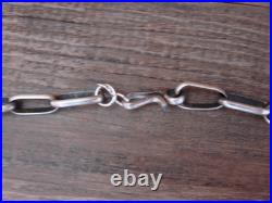 Native American Sterling Silver Turquoise & Navajo Pearl 28 Necklace by John