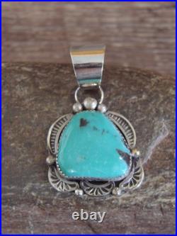 Native American Sterling Silver & Turquoise Pendant Cleveland