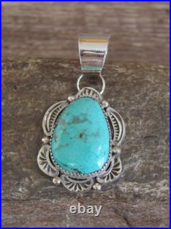 Native American Sterling Silver & Turquoise Pendant Cleveland