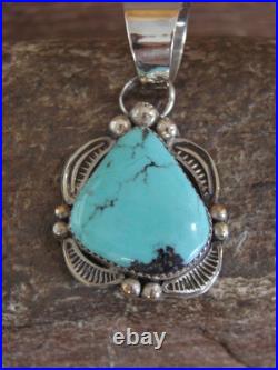 Native American Sterling Silver & Turquoise Pendant Cleveland