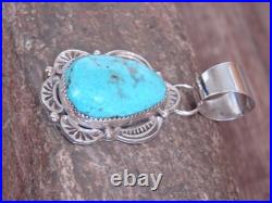 Native American Sterling Silver & Turquoise Pendant Cleveland