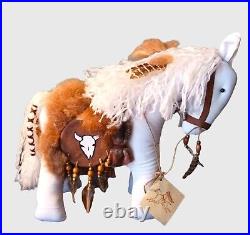 Native American Style Collectors Horse Signed By Sidonie 1991 Pale Hunter