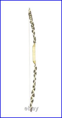 Native American Style Curved Wood Fur Bow Beaded Hide Wrap Handle Decorative