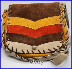Native American Style Moccasin Leather Bag