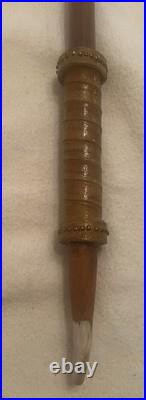 Native American Style Pipe Tomahawk with Iron Head Leather-Wrapped Grip, Horn Tip