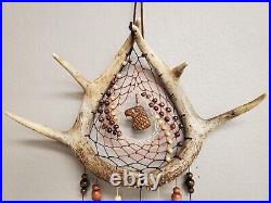 Native American-Style Whitetail Deer Antler Dream Catcher