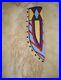 Native American Suede Leather Indian Beaded Knife Cover Sioux Hide Knife Sheath