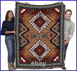 Native American Throw Blanket Tribal Indian Style Cotton Body Bed Couch Cover Wr