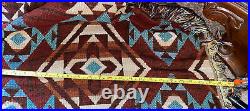 Native American Tribal Indian 10'x5'Blanket Throw Rug Woven Cotton Tapestry HUGE