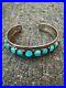 Native American Turquoise and Sterling Silver Bracelet Hand made & signed