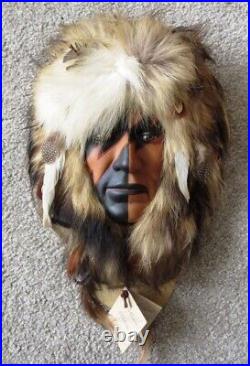 Native American Warrior Wall Plaque Shaman, Medicine Man, Handmade and Unique