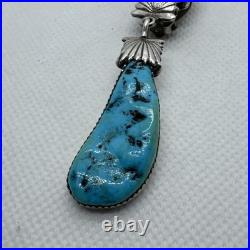 Native American ZUNI Sterling Silver & Turquoise SINGLE Earring RLB Robert 925