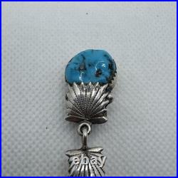 Native American ZUNI Sterling Silver & Turquoise SINGLE Earring RLB Robert 925