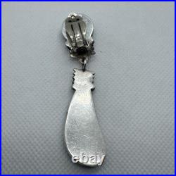 Native American ZUNI Sterling Silver & Turquoise SINGLE Earring RLB Robert 925