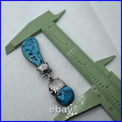 Native American ZUNI Sterling Silver & Turquoise SINGLE Earring RLB Robert 925